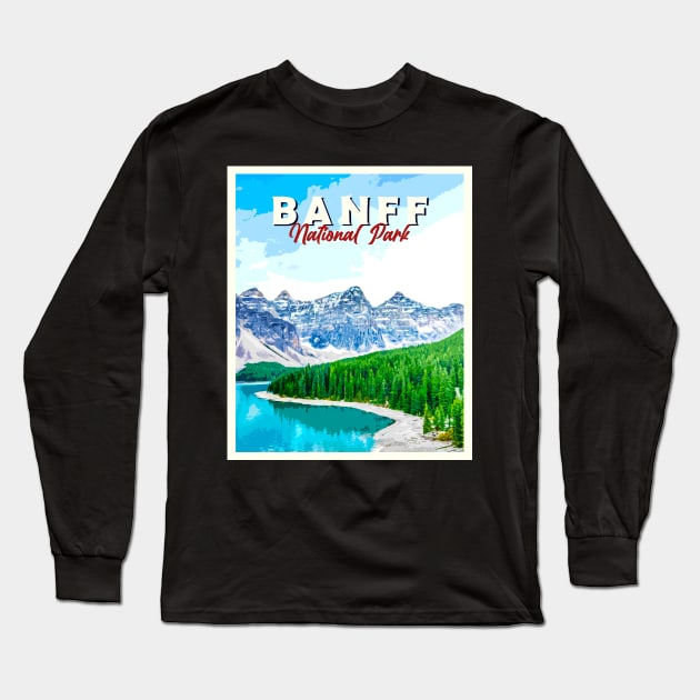 Banff national park Long Sleeve T-Shirt by SerenityByAlex